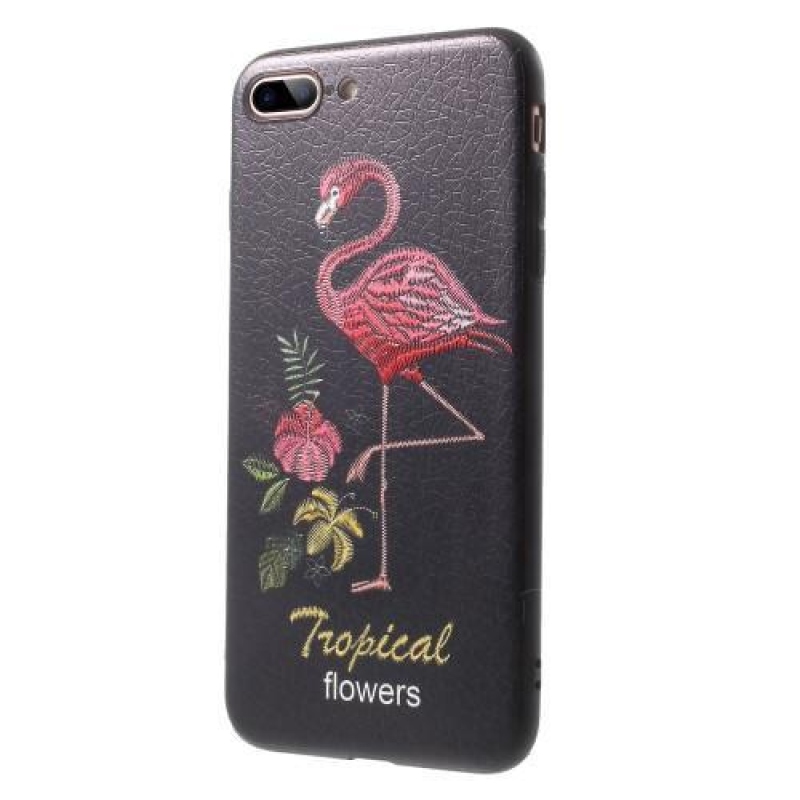 Bloom zselés tok iPhone 7 Plus és iPhone 8 Plus készülékhez - flamingó