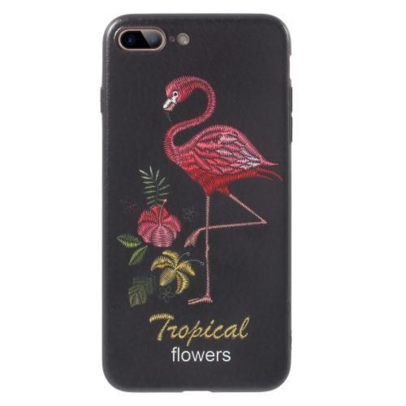 Bloom zselés tok iPhone 7 Plus és iPhone 8 Plus készülékhez - flamingó