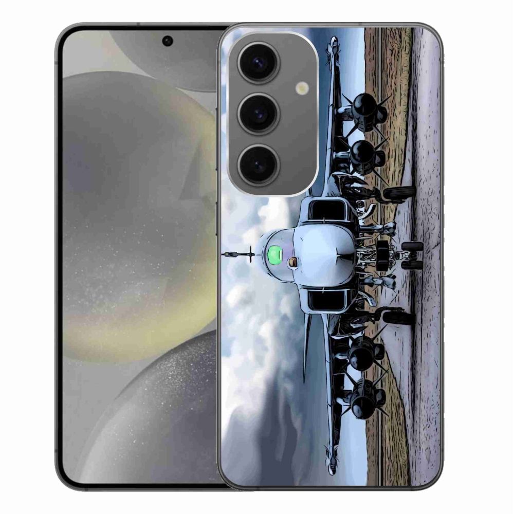 Gél borítás mmCase Samsung Galaxy S24+ - katonai repülőgépekhez
