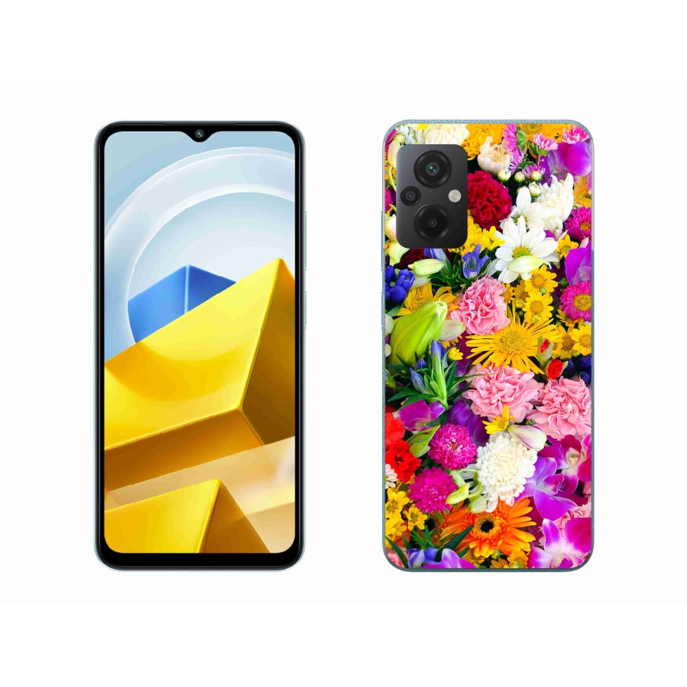 Gél borító mmCase a Xiaomi Poco M5 4G-hez - virág 12