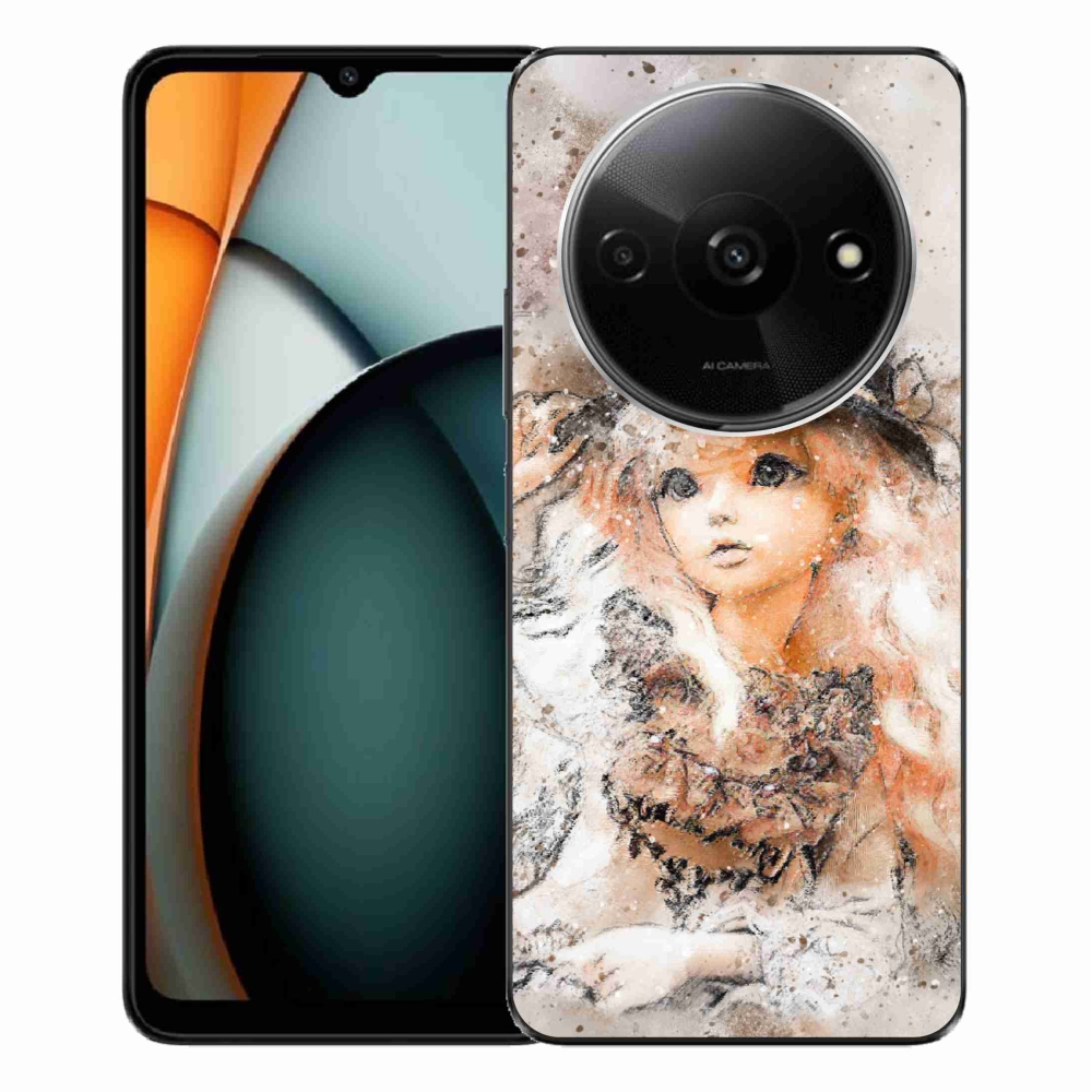 Gél borítás mmCase a Xiaomi Redmi A3-hoz - lány kalapban