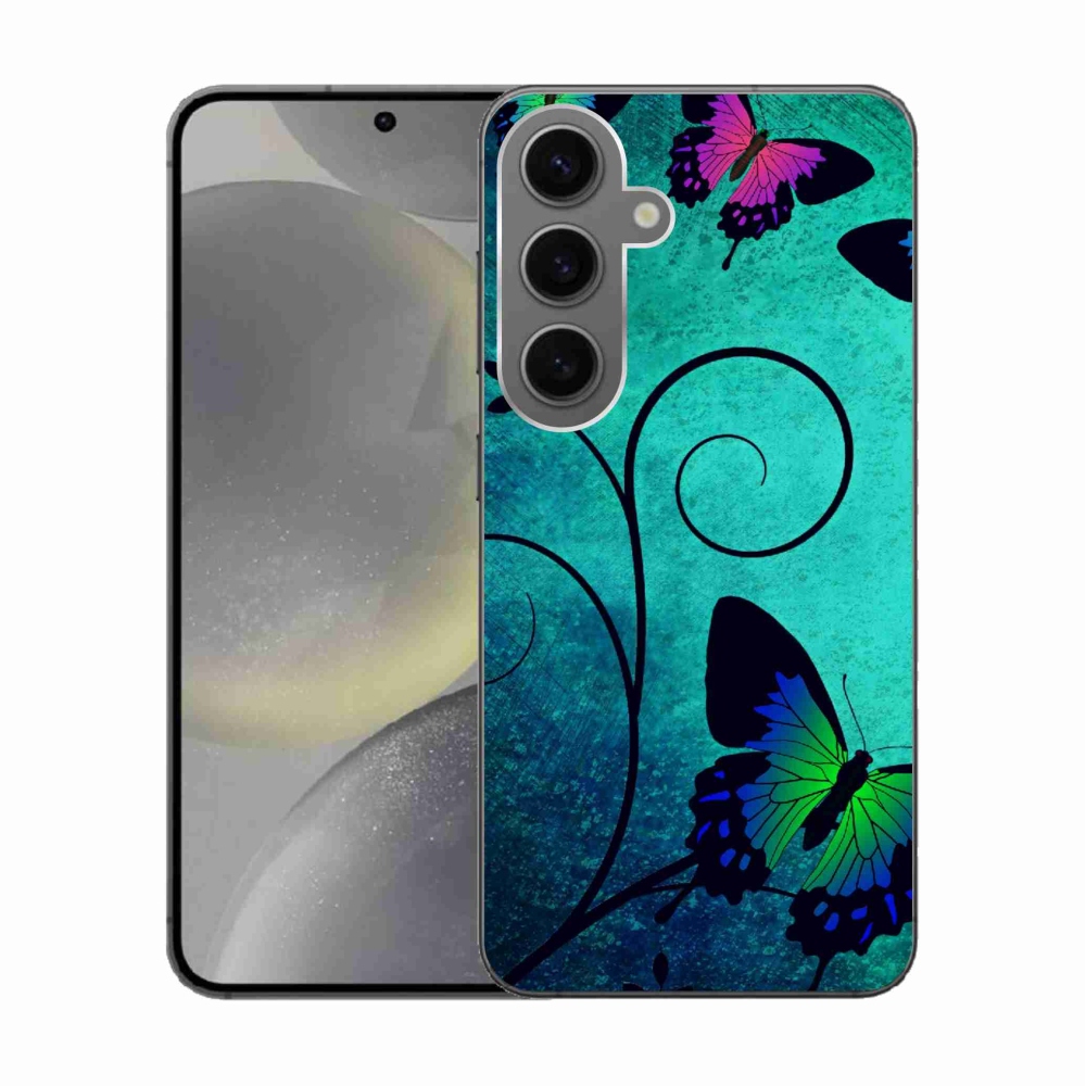 Gél védőhuzat mmCase Samsung Galaxy S24 készülékhez - színes pillangók