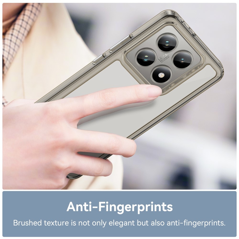 Gél tok fix hátlappal Xiaomi 14T/14T Pro készülékhez - szürke