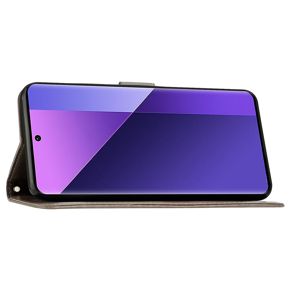 Virágok könyv tok Samsung Galaxy S25 Ultra készülékhez - szürke