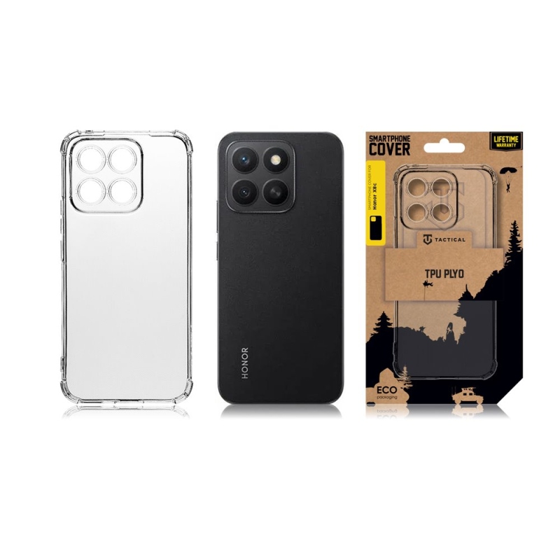 Taktikai TPU Plyo Cover for Honor X8c átlátszó