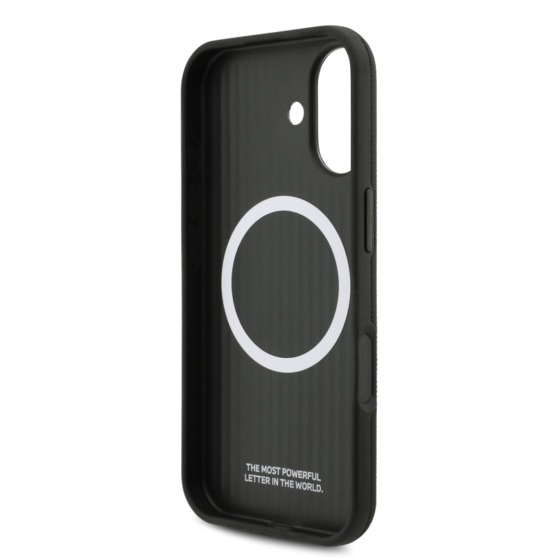 BMW M FW Metal Logo hátsó tok iPhone 17-hez, fekete