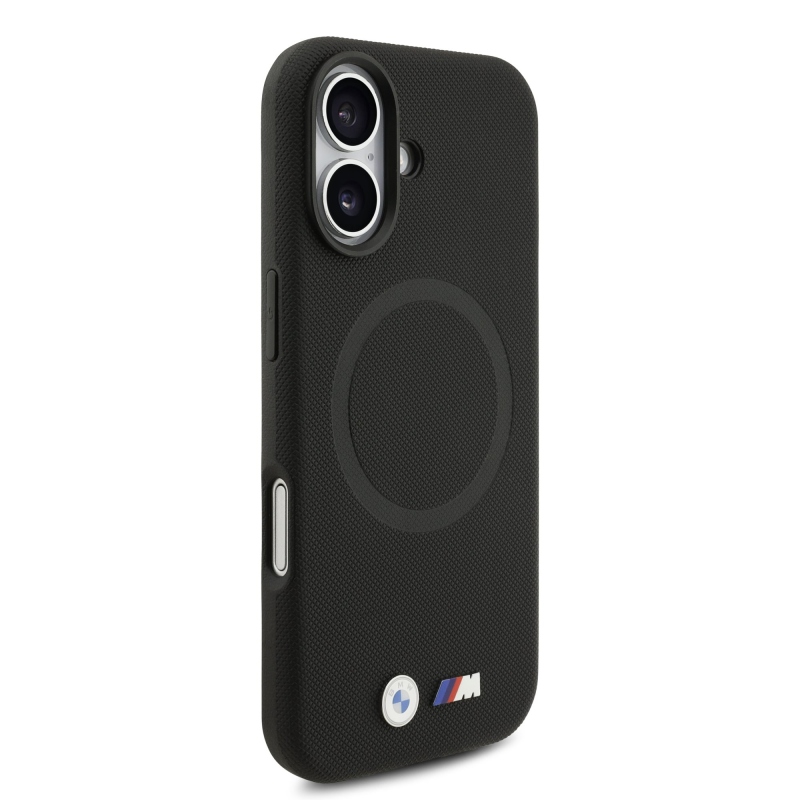 BMW M FW Metal Logo hátsó tok iPhone 17-hez, fekete