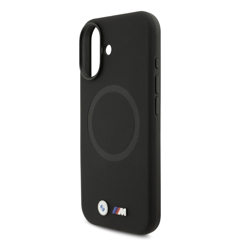 BMW M FW Metal Logo hátsó tok iPhone 17-hez, fekete