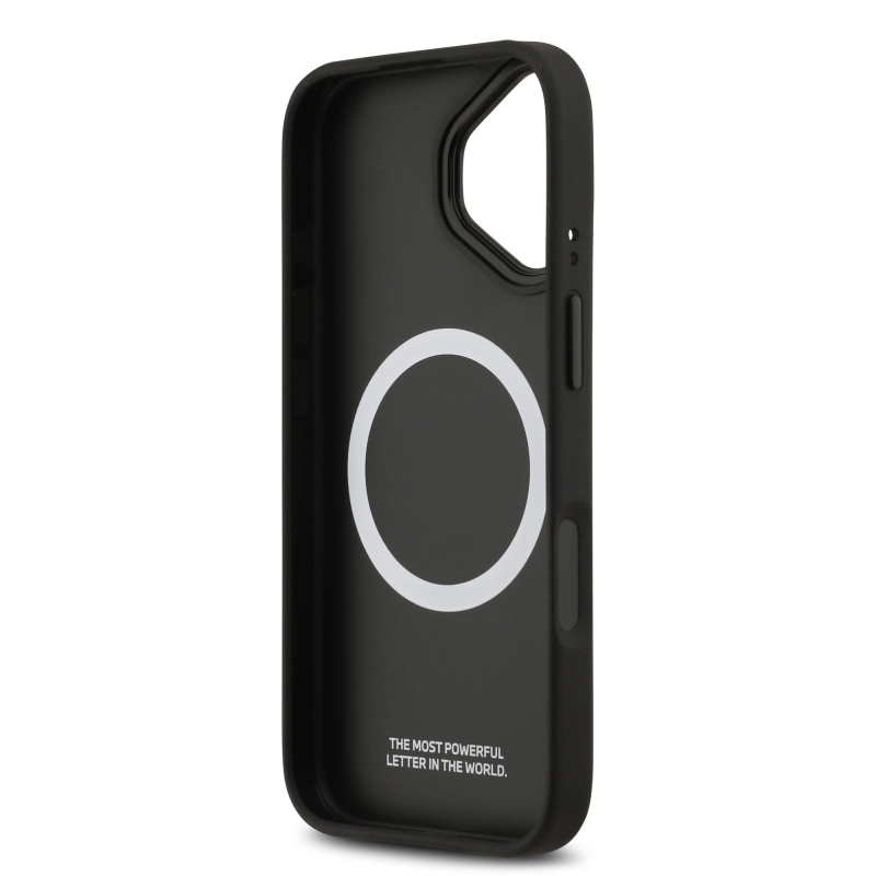 BMW M háromszínű, perforált mintázatú MagSafe tok iPhone 17-hez, szürke