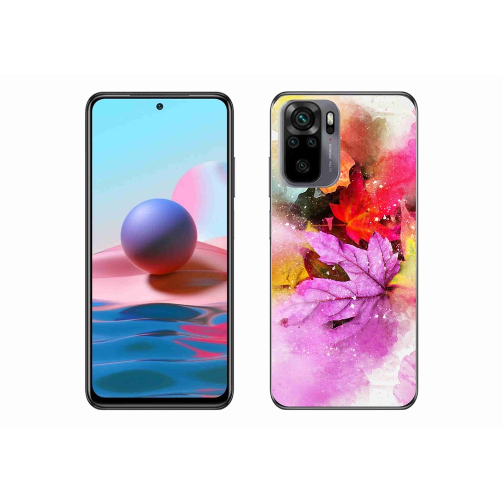 Gél borító mmCase a Xiaomi Redmi Note 10S-hez - színes levelek