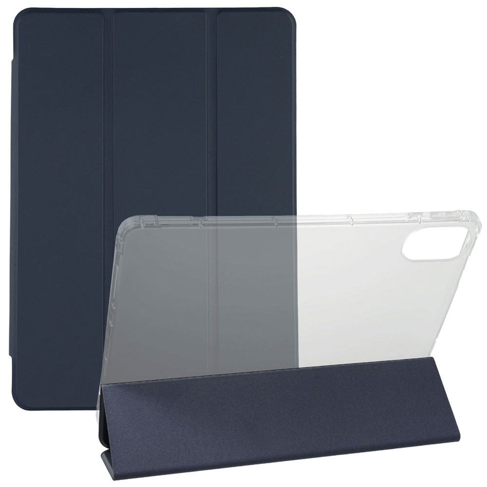 Tri-Fold intelligens összecsukható tablet tok Xiaomi Redmi Pad 2 - sötétkék