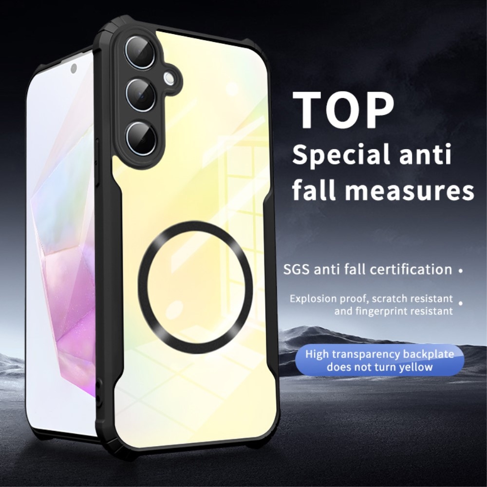 Tartós védőburkolat MagSafe támogatással Samsung Galaxy A26 5G készülékhez - fekete