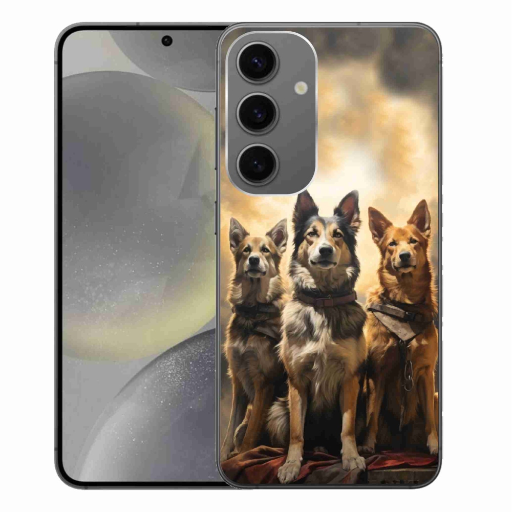 Zselés borítás mmCase Samsung Galaxy S24+ - három kutya