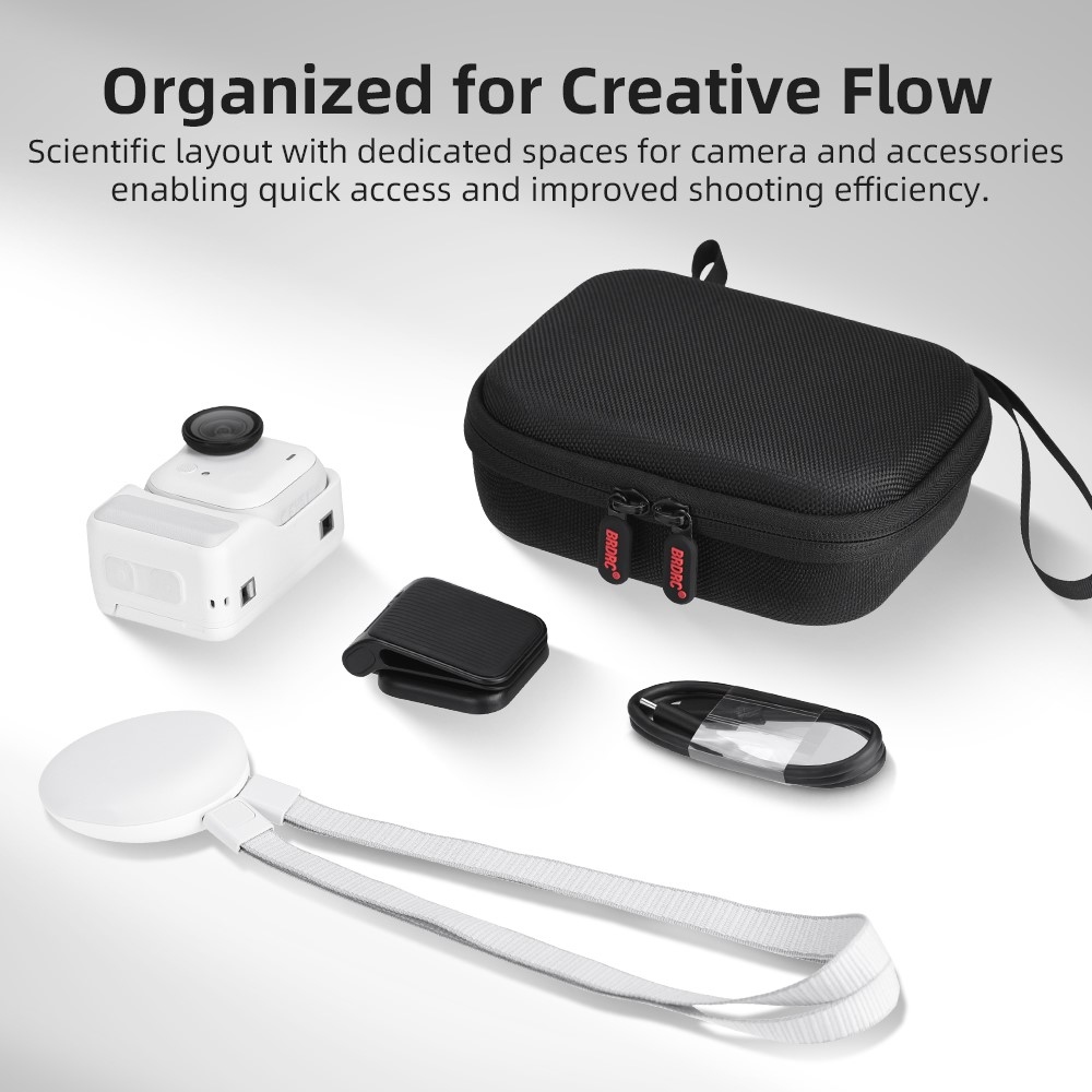 BRDRC tárolótok Insta360 GO Ultra Standard Edition készülékhez karabinerrel