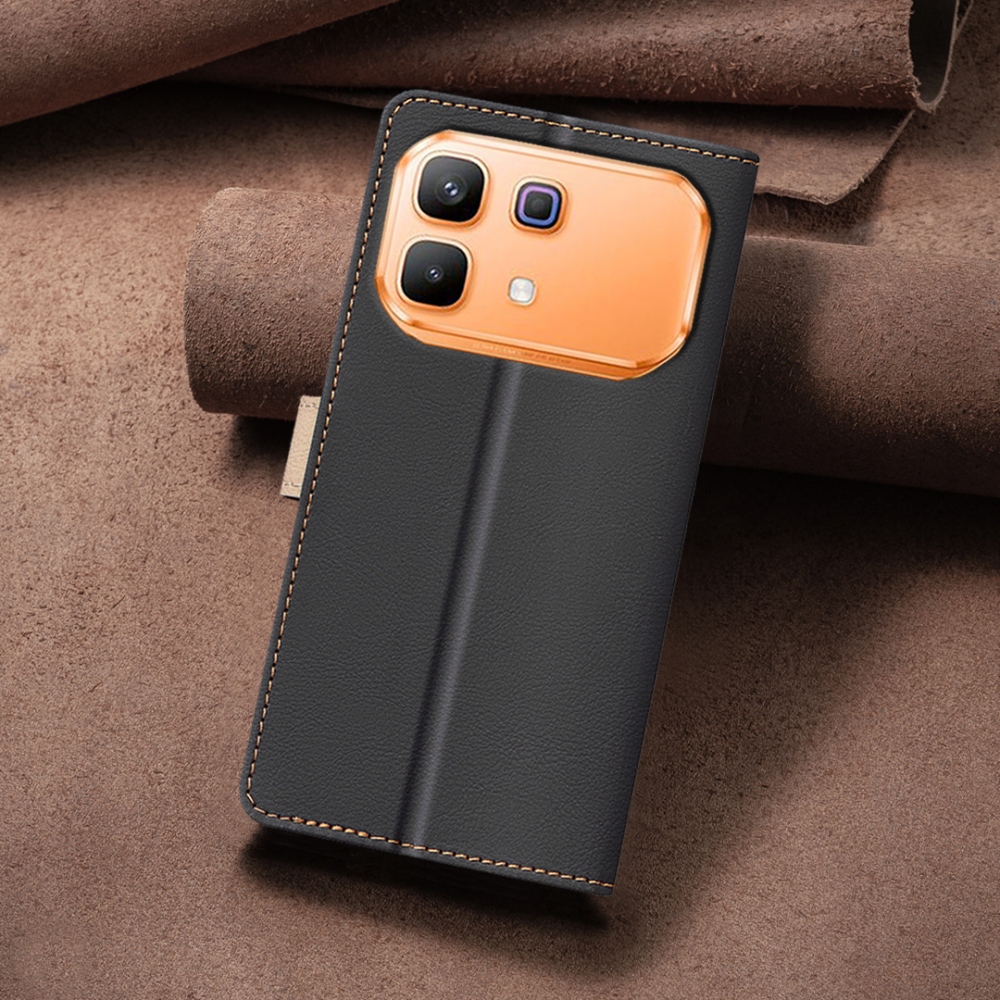 BNF DUO könyvtáska Infinix Note 60 5G/Note 60 Pro 5G készülékhez - fekete