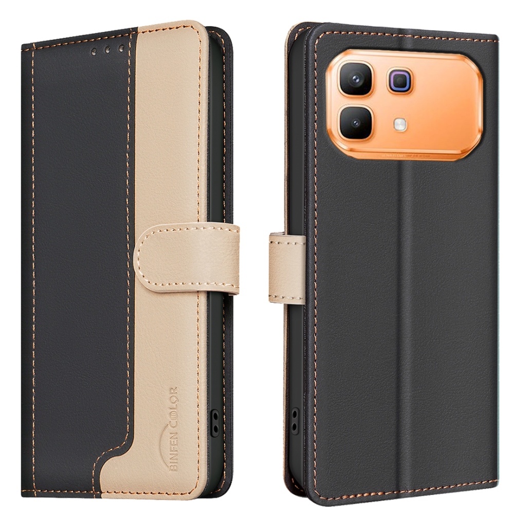 BNF DUO könyvtáska Infinix Note 60 5G/Note 60 Pro 5G készülékhez - fekete