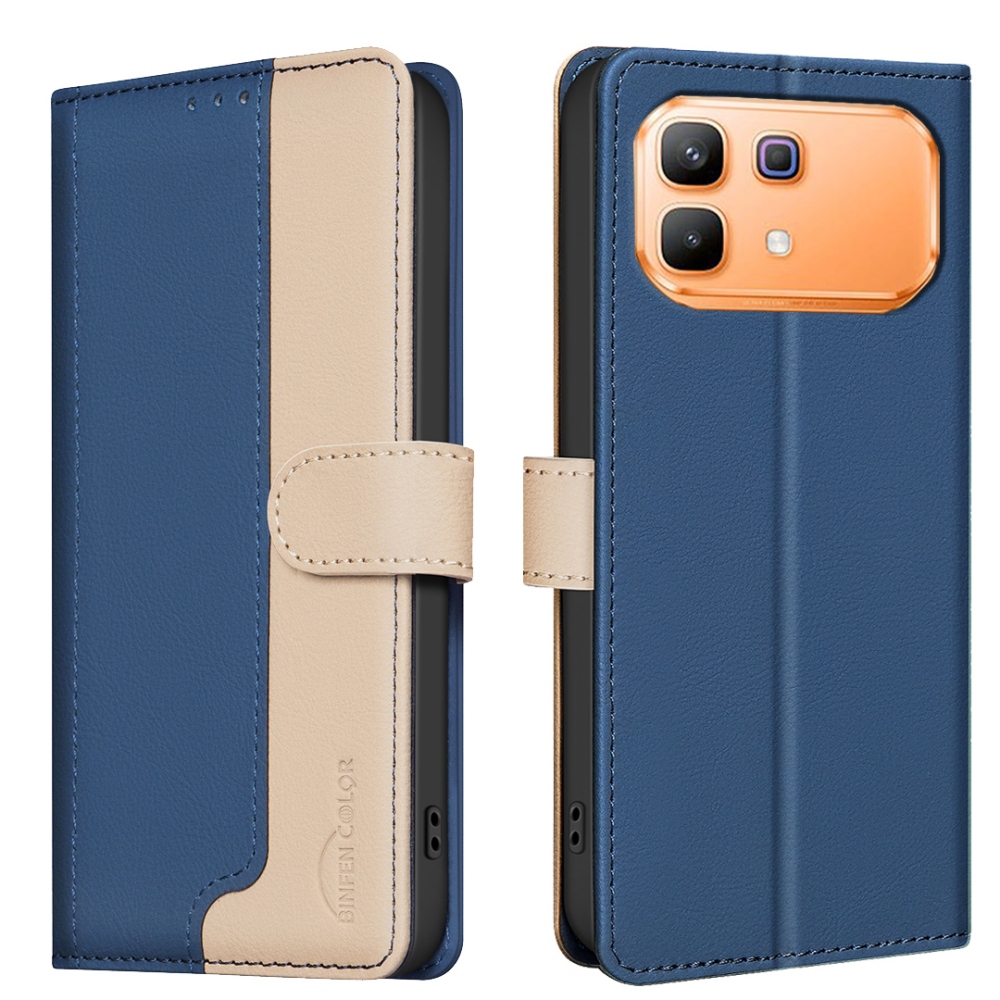 BNF DUO könyvtáska Infinix Note 60 5G/Note 60 Pro 5G - kék