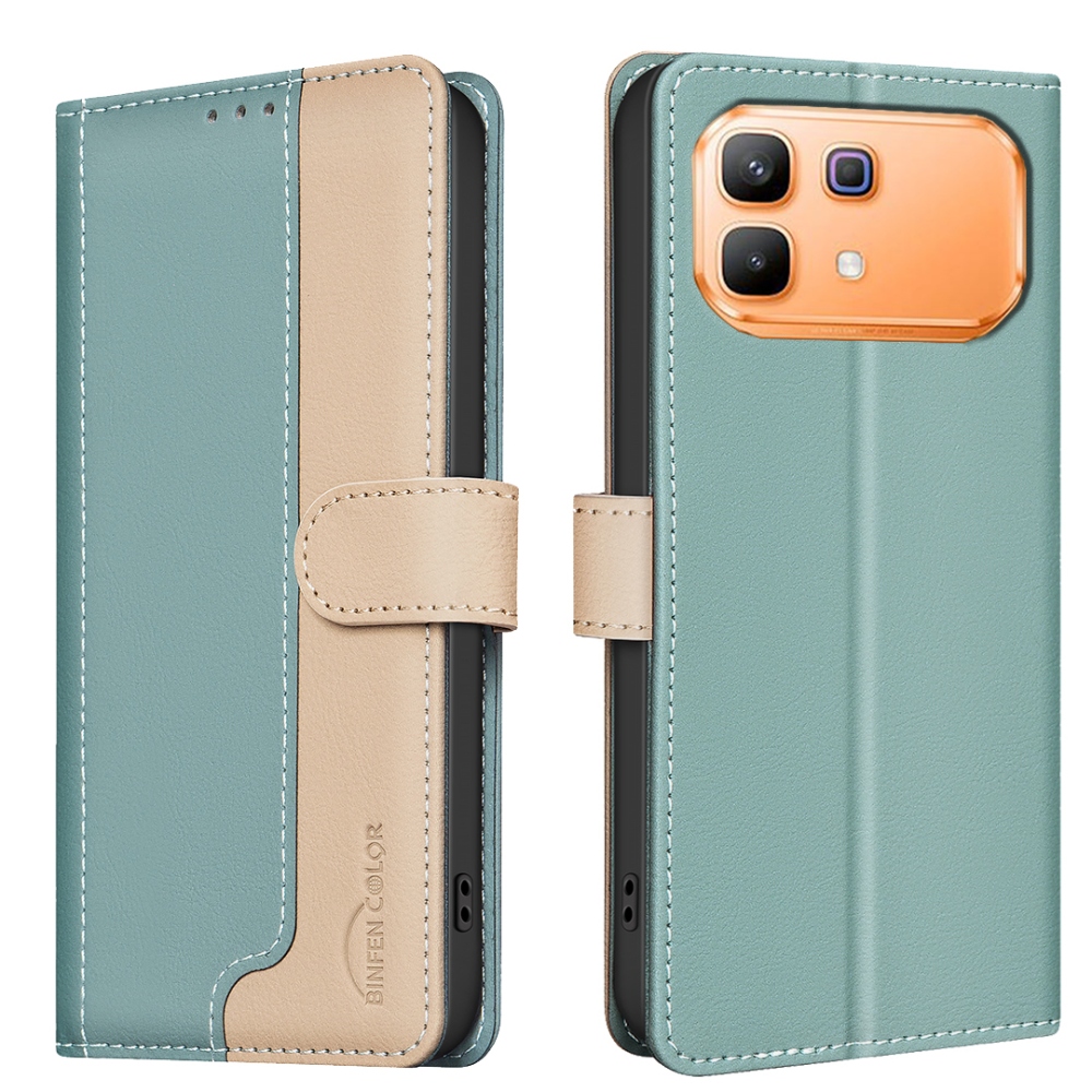 BNF DUO könyvtáska Infinix Note 60 5G/Note 60 Pro 5G - zöld