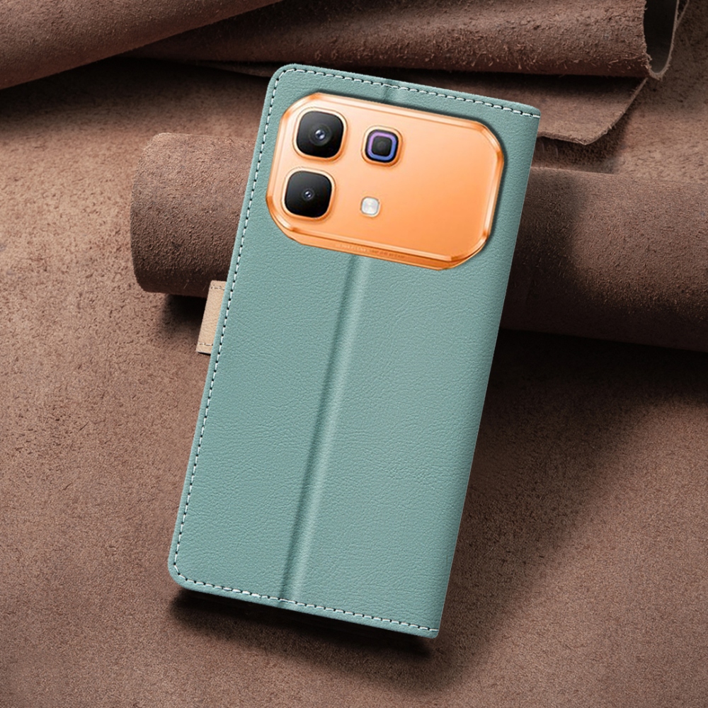 BNF DUO könyvtáska Infinix Note 60 5G/Note 60 Pro 5G - zöld