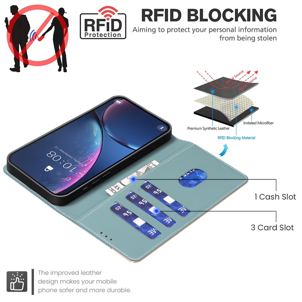 BNF DUO könyvszerű tok a Samsung Galaxy S26 FE-hez – zöld