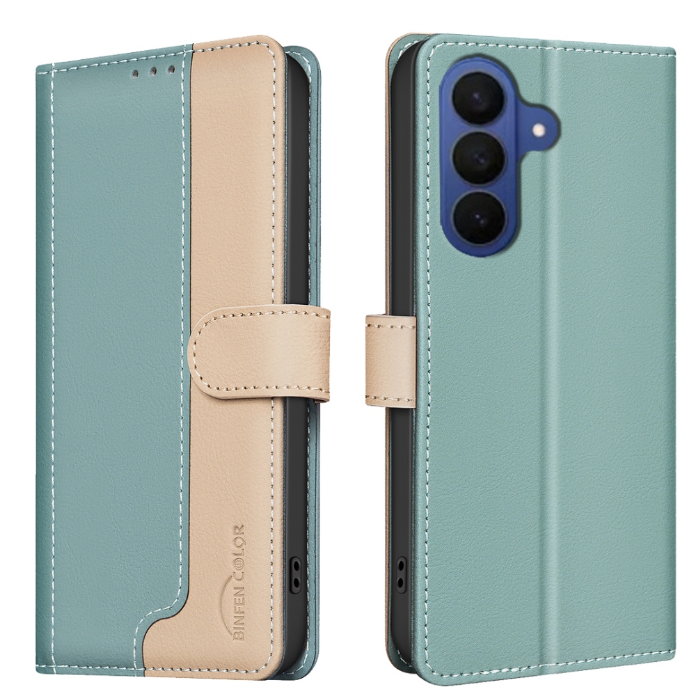 BNF DUO könyvszerű tok a Samsung Galaxy S26 FE-hez – zöld