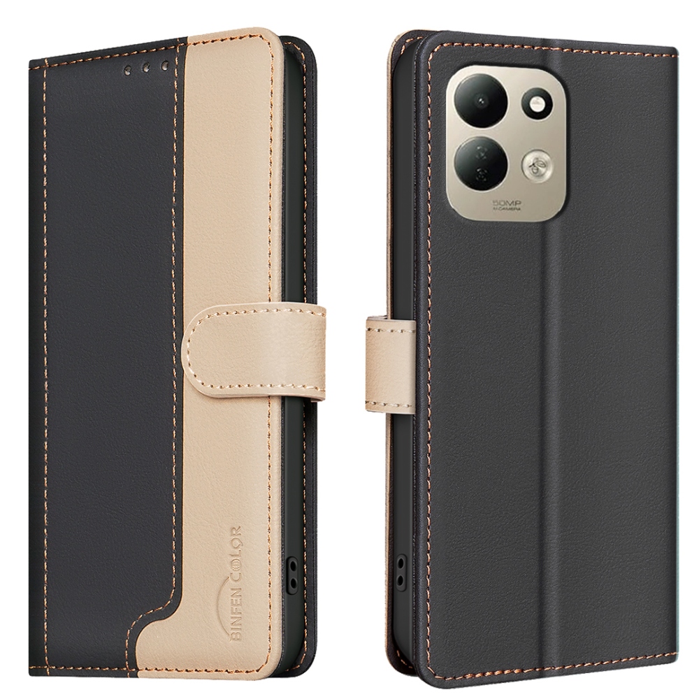 BNF DUO könyvszerű tok a Xiaomi Redmi 17 4G/5G-hez – fekete