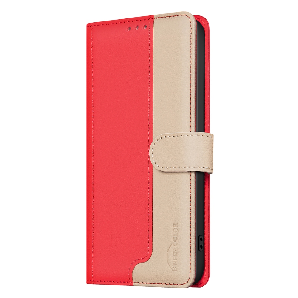 BNF DUO könyvszerű tok a Xiaomi Redmi 17 4G/5G-hez – piros