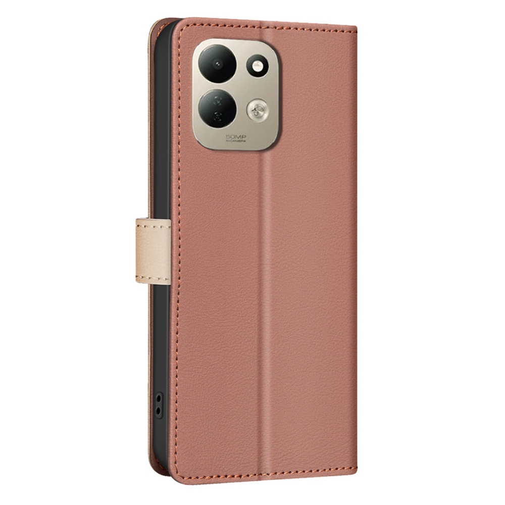 BNF DUO könyvszerű tok a Xiaomi Redmi 17 4G/5G-hez – barna