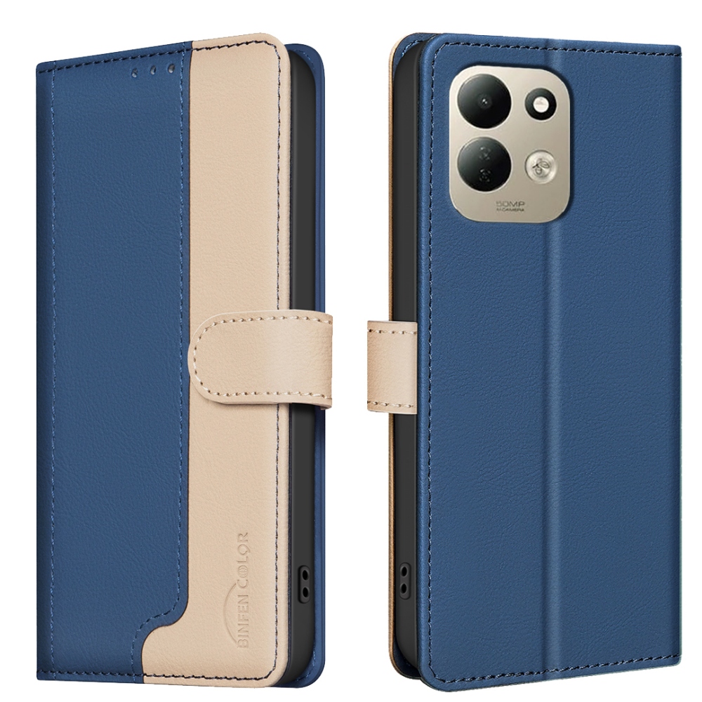 BNF DUO könyvszerű tok a Xiaomi Redmi 17 4G/5G-hez – kék