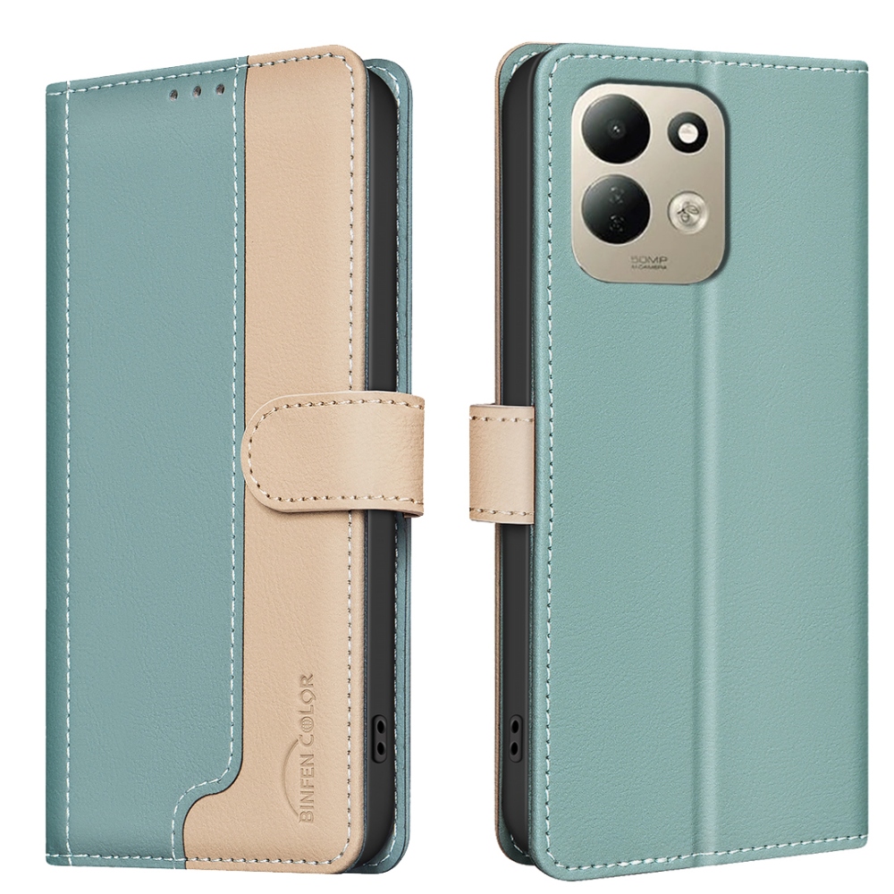 BNF DUO könyvszerű tok a Xiaomi Redmi 17 4G/5G-hez – zöld
