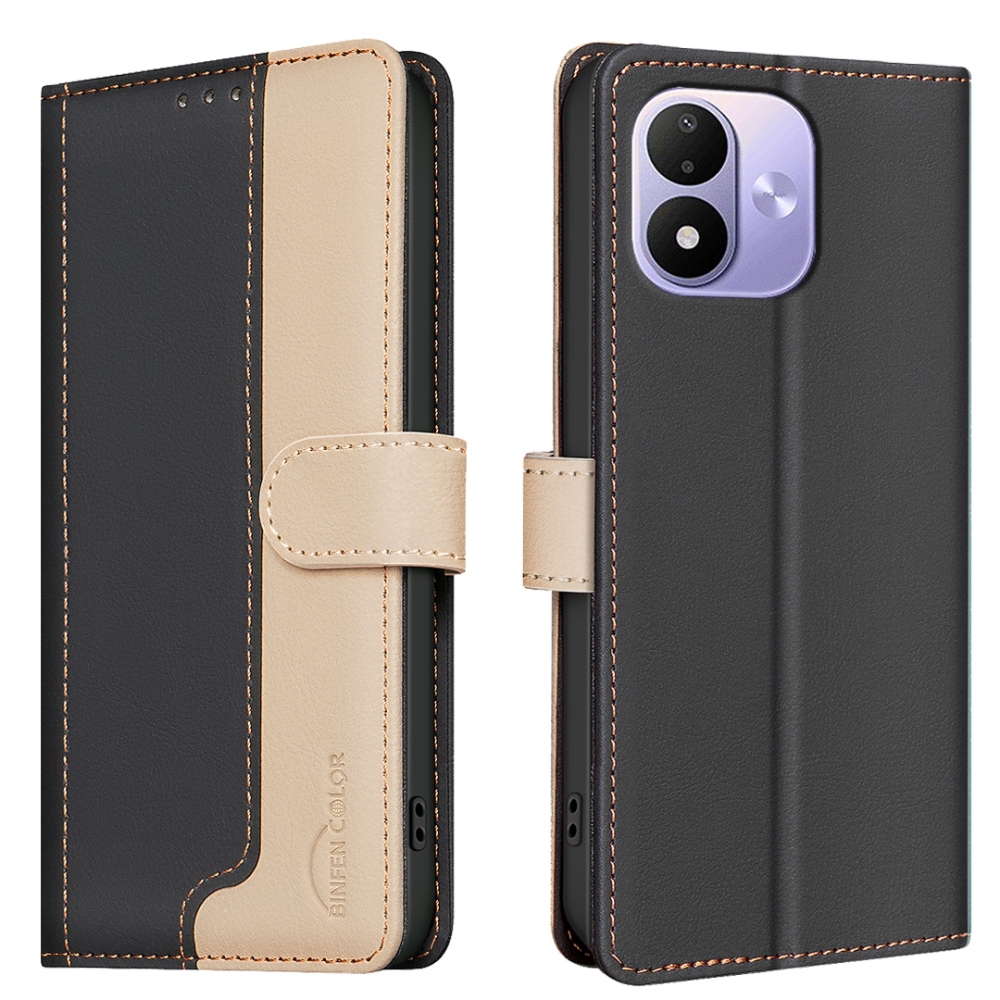 BNF DUO könyvszerű tok a Xiaomi Redmi Note 17 4G/5G-hez – fekete