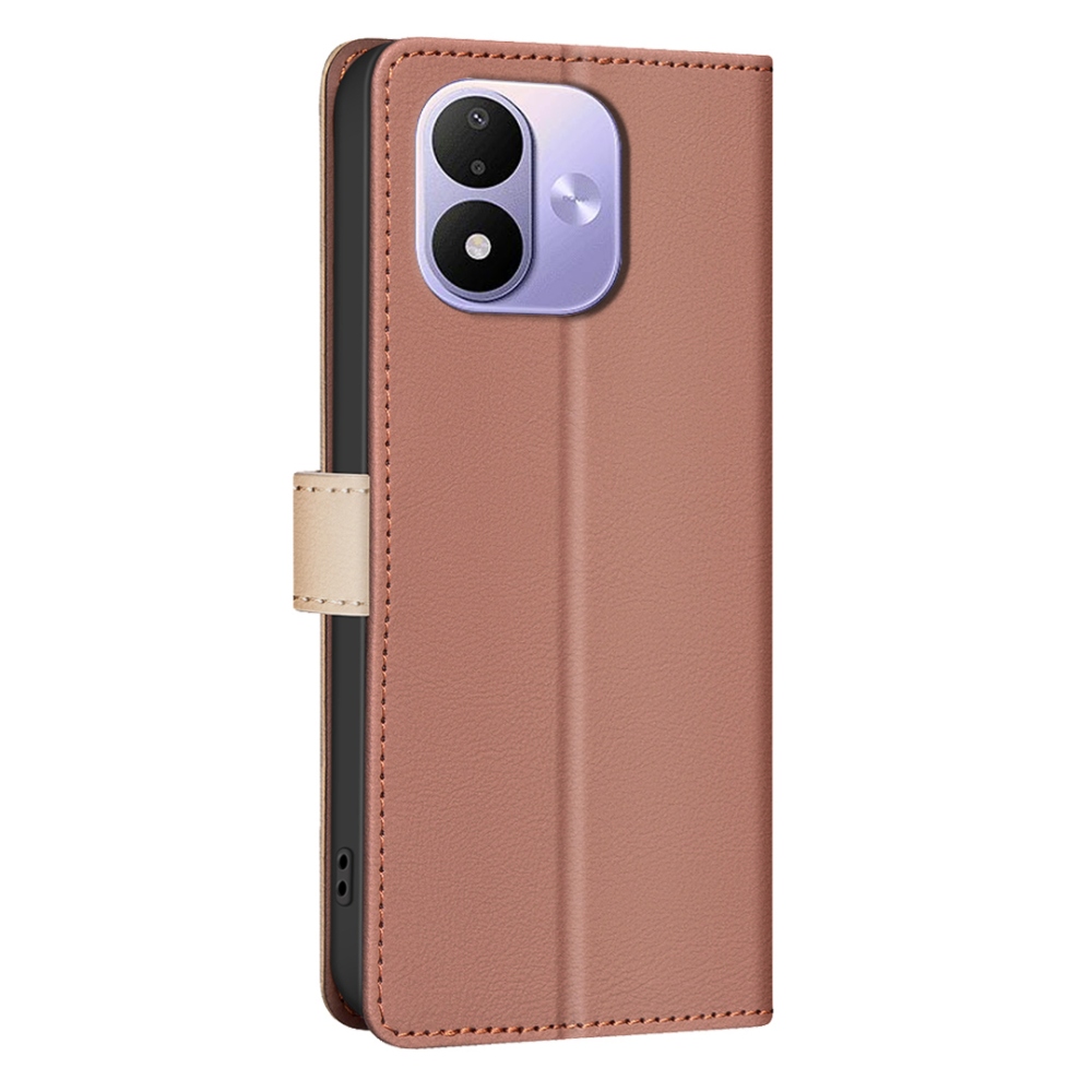 BNF DUO könyvszerű tok a Xiaomi Redmi Note 17 4G/5G-hez – barna
