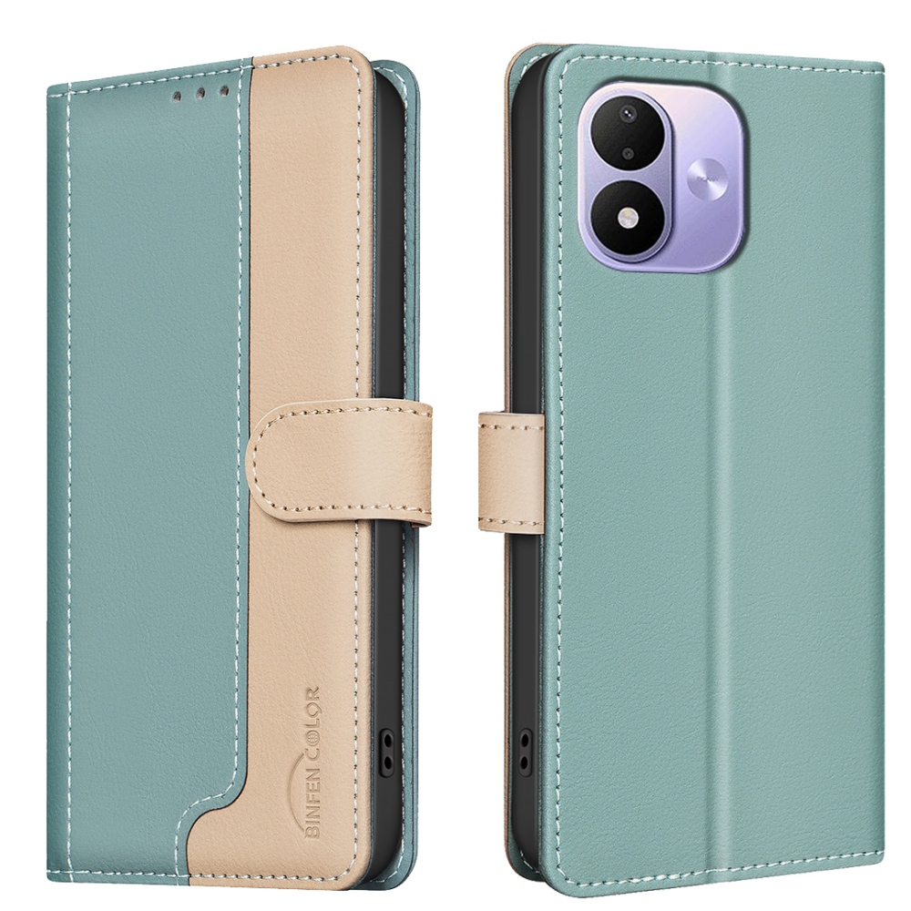 BNF DUO könyvszerű tok a Xiaomi Redmi Note 17 4G/5G-hez – zöld