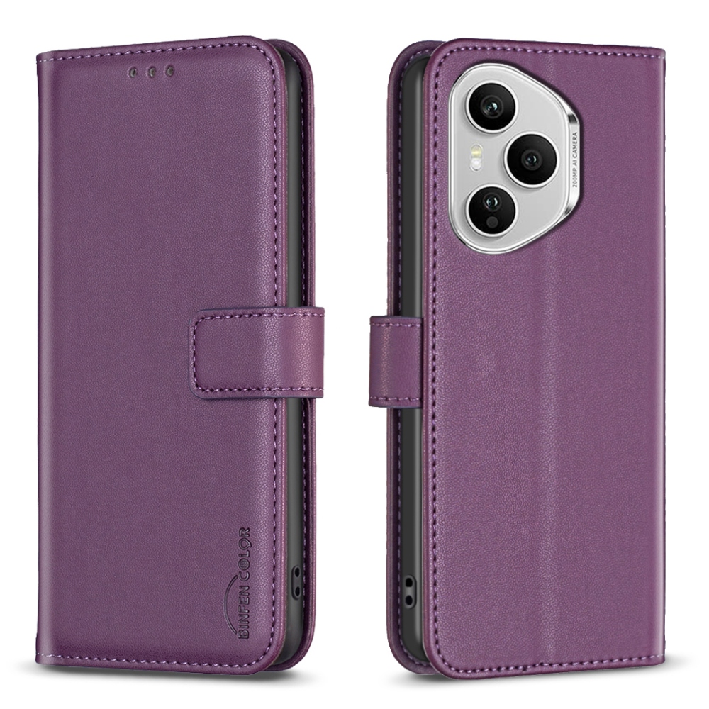 BNF könyvtáska Honor 400 Pro-hoz - sötétlila