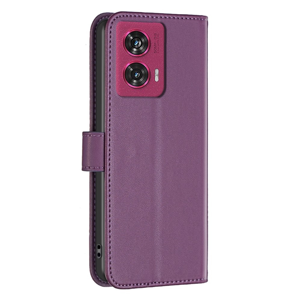 BNF könyvtáska a Motorola Edge 50 Fusion 5G készülékhez - sötétlila