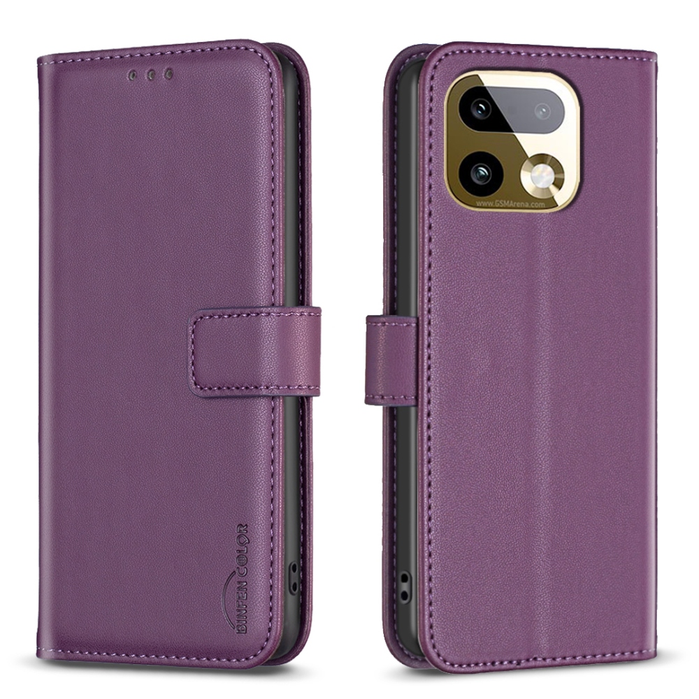 BNF könyvtáska a Realme 16 Pro 5G készülékhez - sötét lila