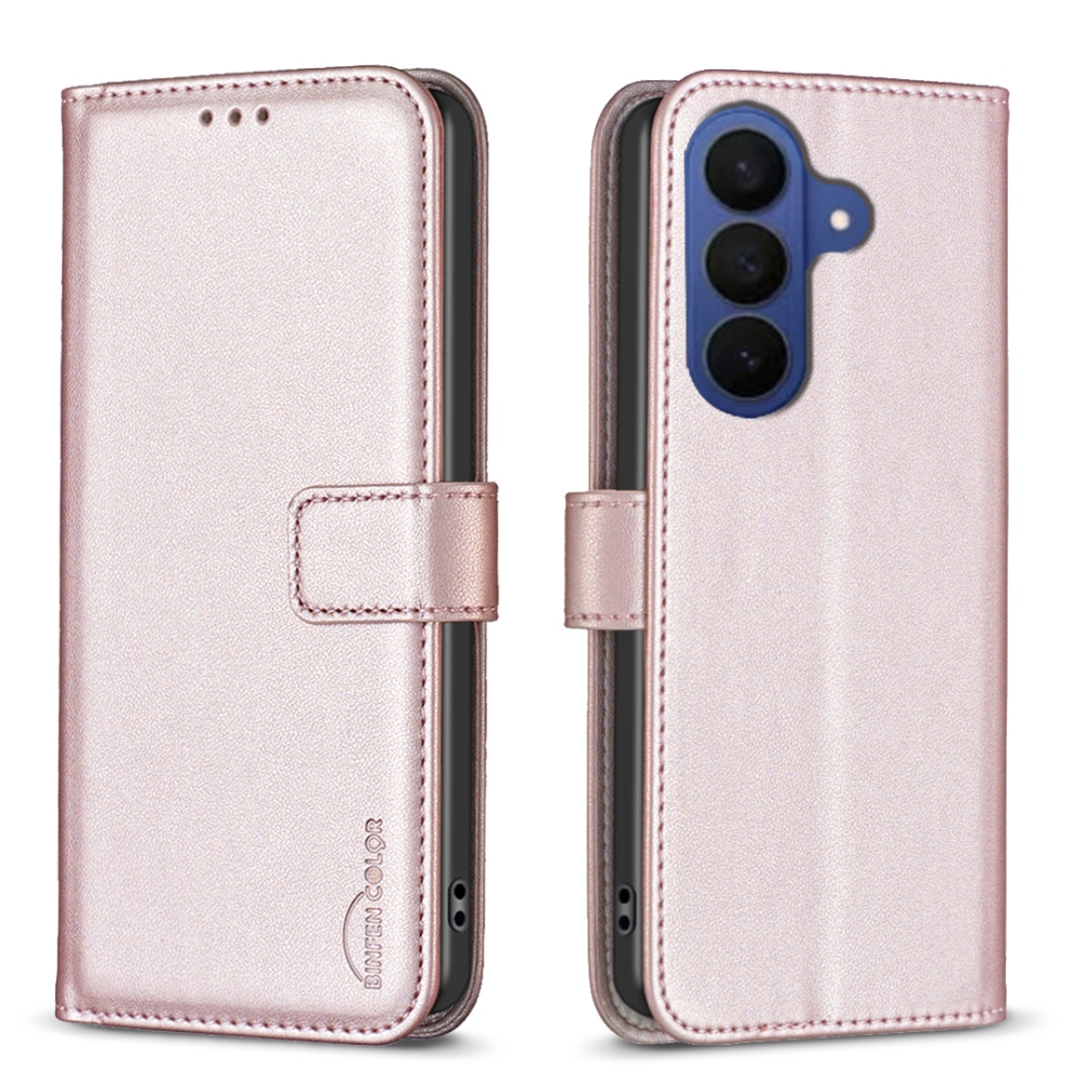 BNF könyvtáska Samsung Galaxy A37 5G - rózsaarany