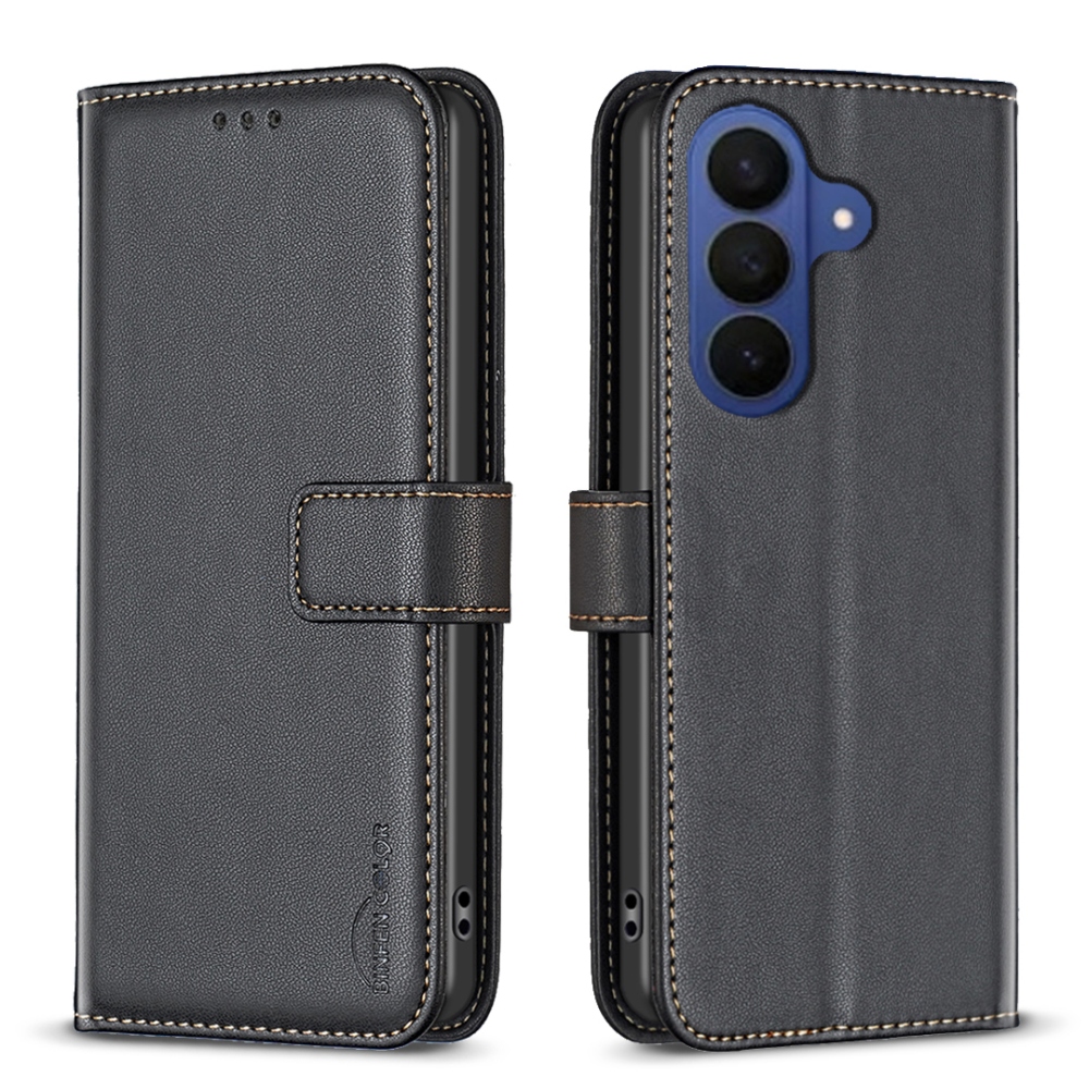 BNF könyvtáska Samsung Galaxy A57 5G - fekete