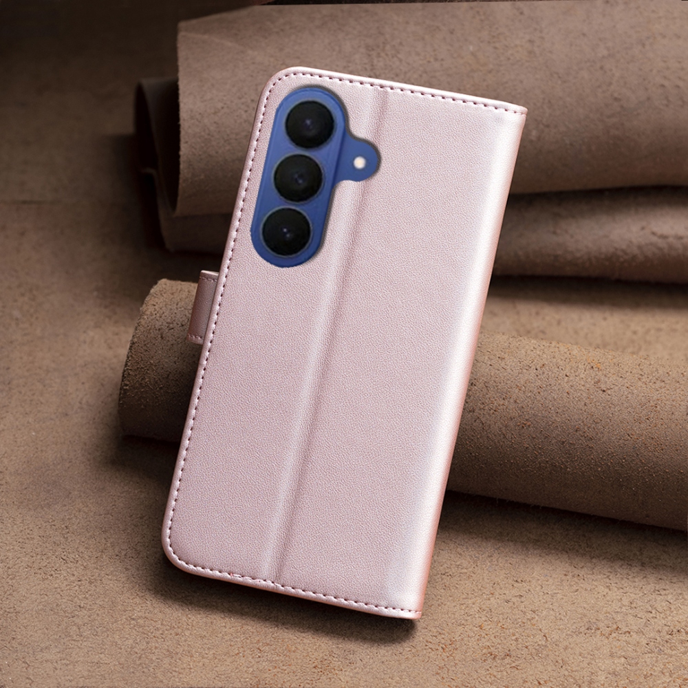 BNF könyvtáska Samsung Galaxy A57 5G - rózsaarany