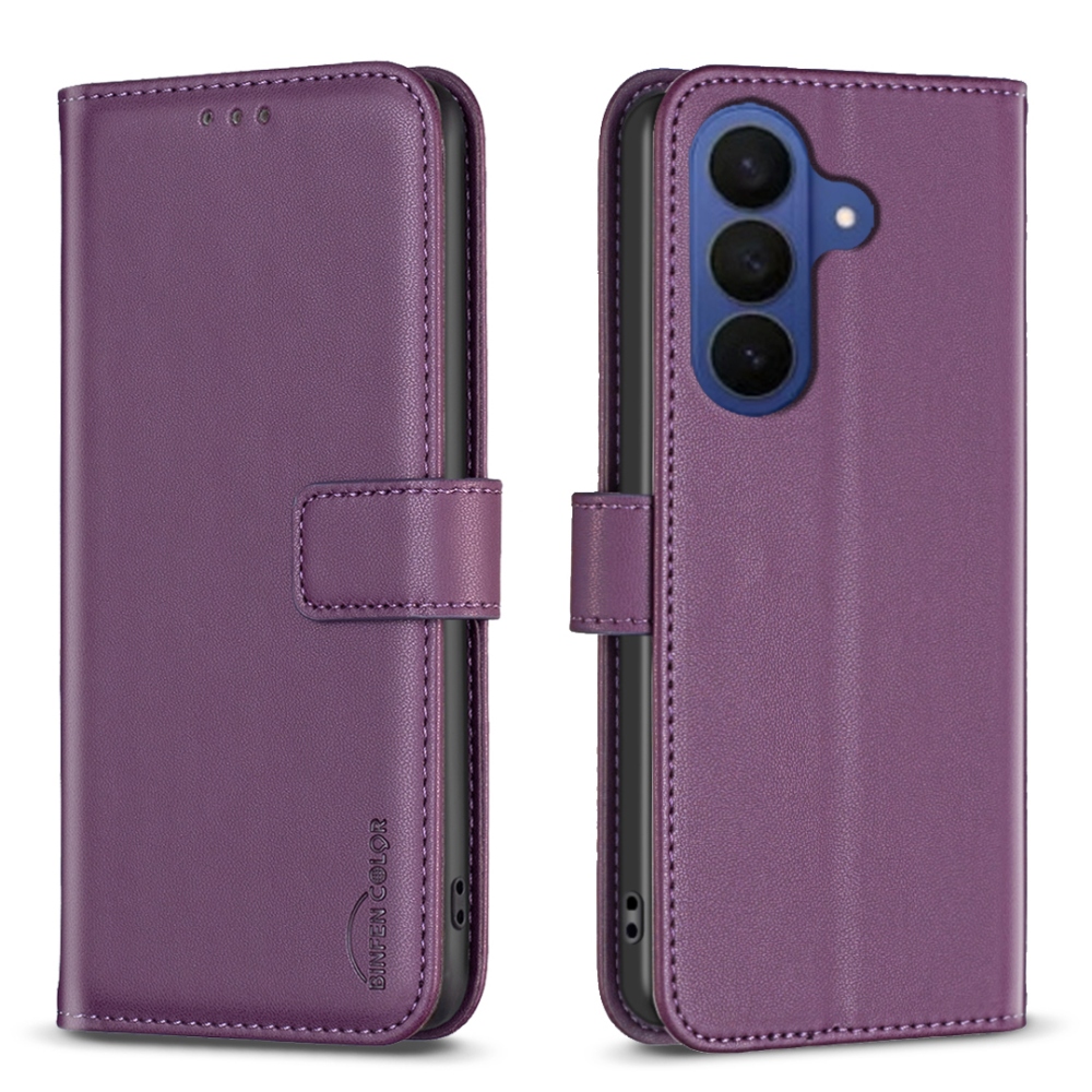 BNF könyv tok Samsung Galaxy A57 5G - sötétlila - Samsung Galaxy A57 5G-hez