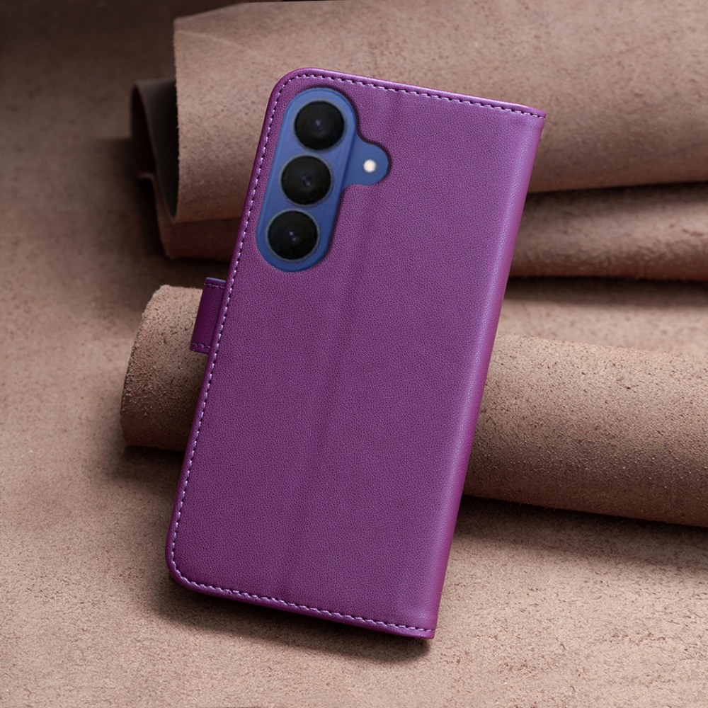 BNF könyv tok Samsung Galaxy A57 5G - sötétlila - Samsung Galaxy A57 5G-hez