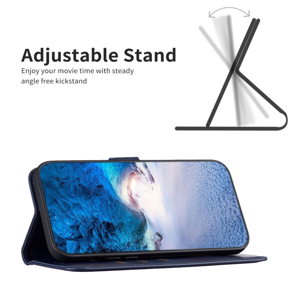 BNF könyvformájú tok a Xiaomi Redmi 17 4G/5G-hez – kék