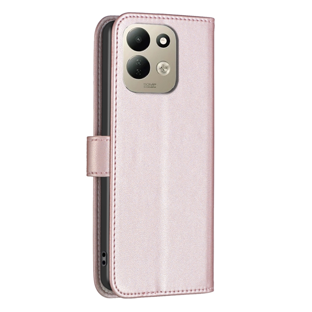 BNF könyvformájú tok a Xiaomi Redmi 17 4G/5G-hez – rózsaszín-arany