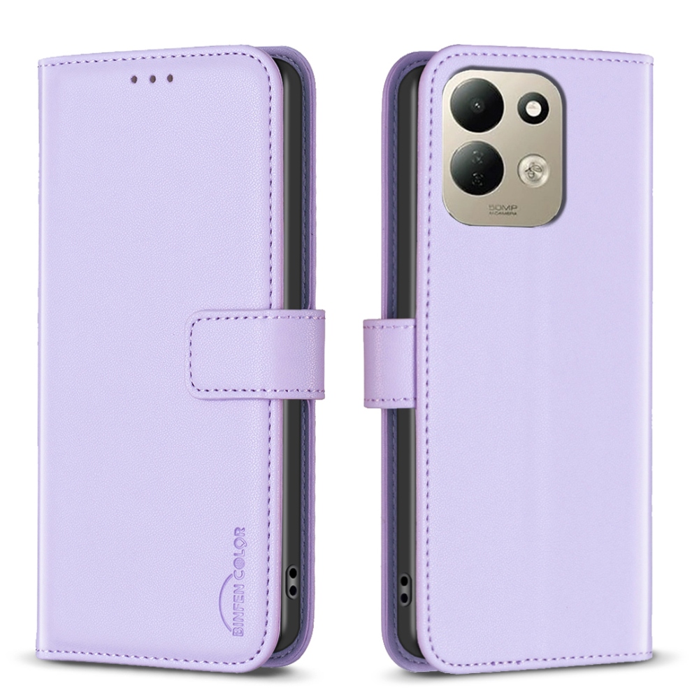 BNF könyvformájú tok a Xiaomi Redmi 17 4G/5G-hez – világos lila