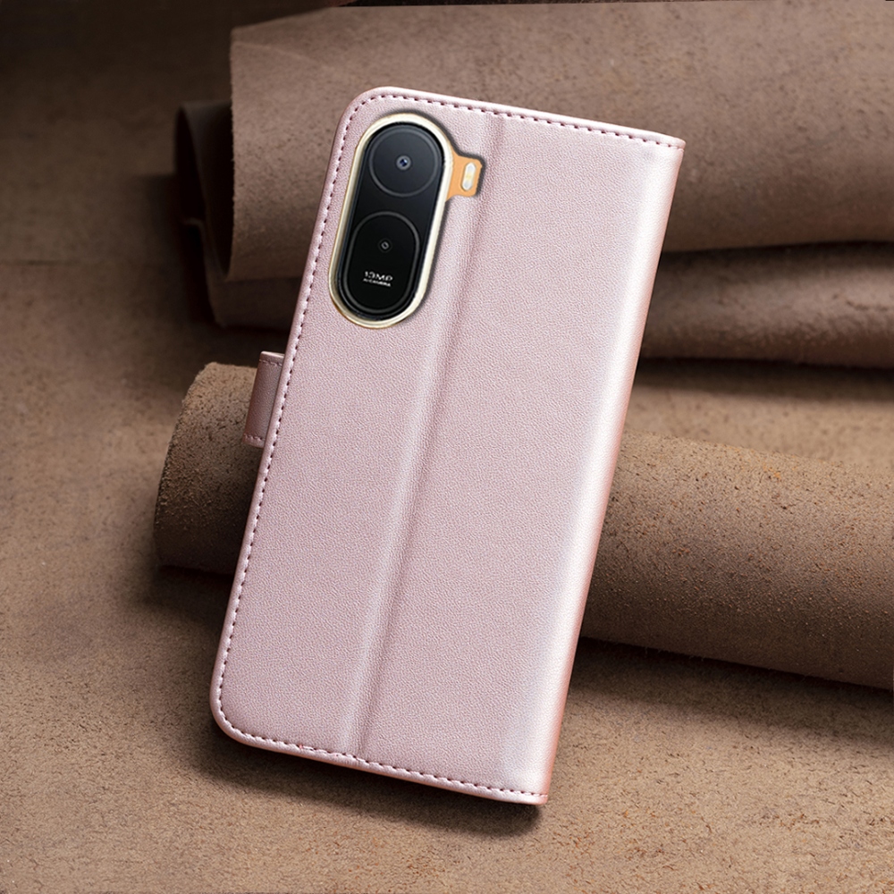 BNF könyv tok Xiaomi Redmi A7 Pro-hoz - rózsaarany