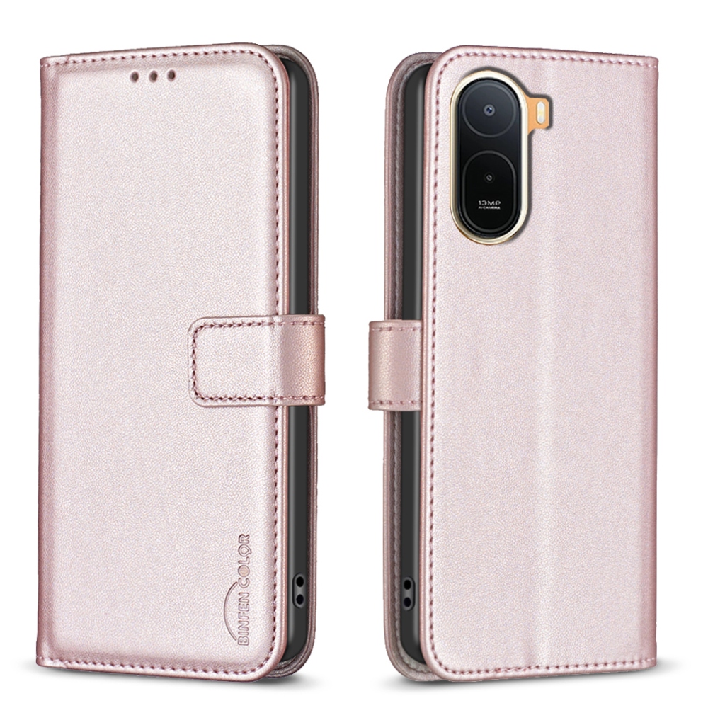 BNF könyv tok Xiaomi Redmi A7 Pro-hoz - rózsaarany