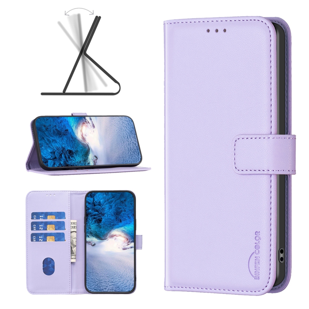BNF könyv tok Xiaomi Redmi A7 Pro - világos lila