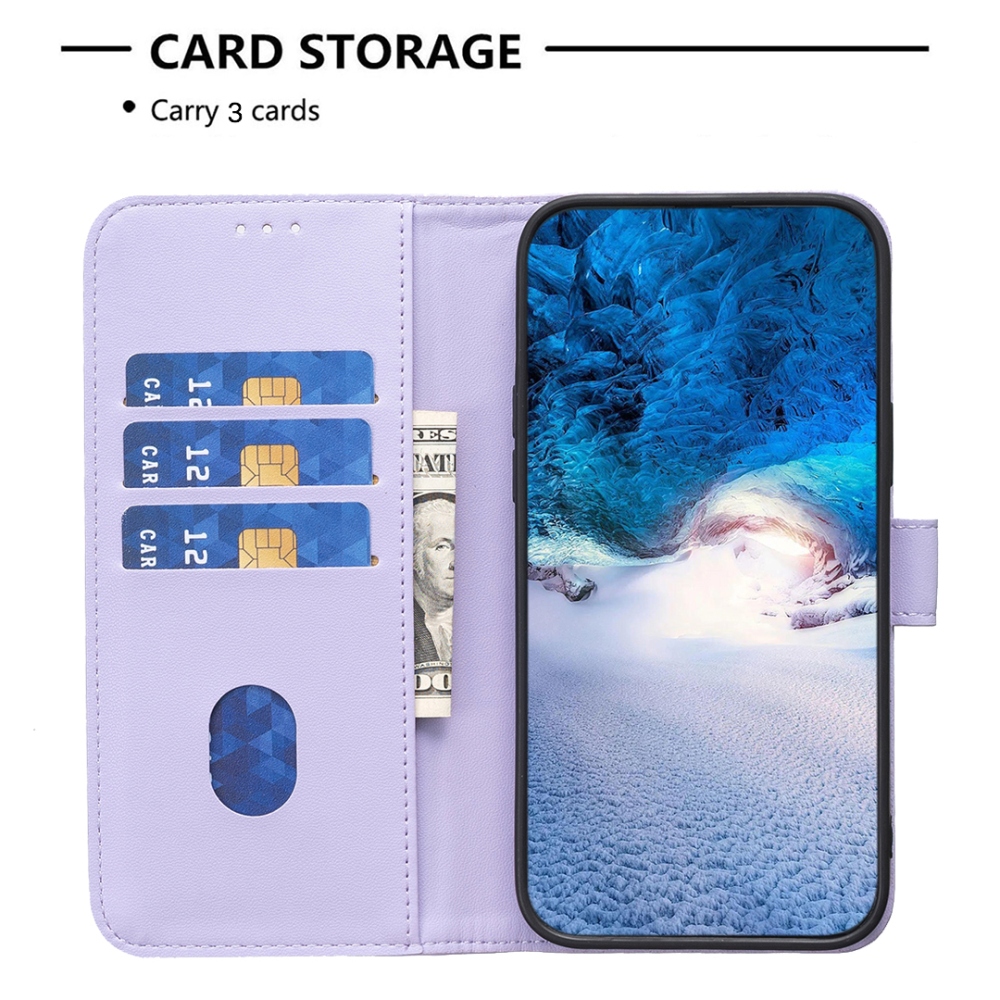 BNF könyv tok Xiaomi Redmi A7 Pro - világos lila