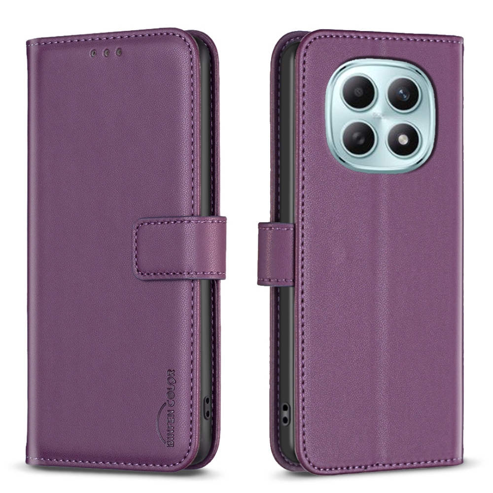 BNF könyv tok Xiaomi Redmi Note 15 Pro 5G - sötétlila - Xiaomi Redmi Note 15 Pro 5G-hez