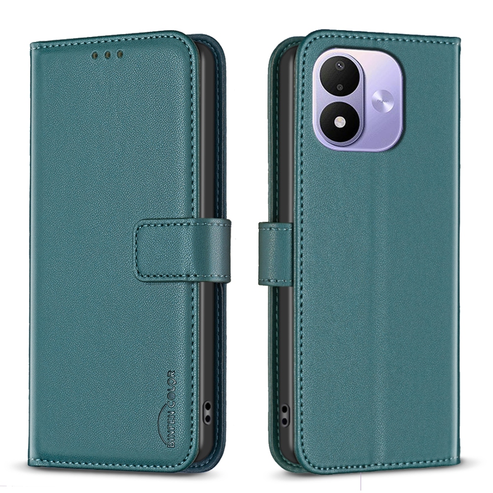 BNF könyvformájú tok a Xiaomi Redmi Note 17 Pro 5G-hez – zöld